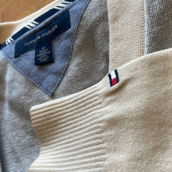 Tommy Hilfiger Men’s Cardigan grey white - Picture 3 of 5